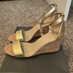 Ann Taylor Brett Metallic Wedges